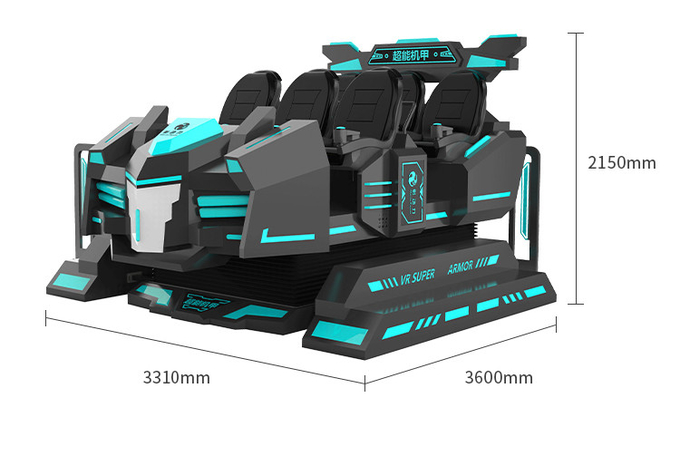 6 Sitzplätze 9d VR Kino Arcade Virtual Reality Achterbahn VR Ausrüstung 7