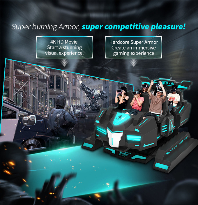 9d VR-Themenpark Kino Virtual Reality Achterbahn Simulator 6 Sitzplätze VR-Spielmaschine 4