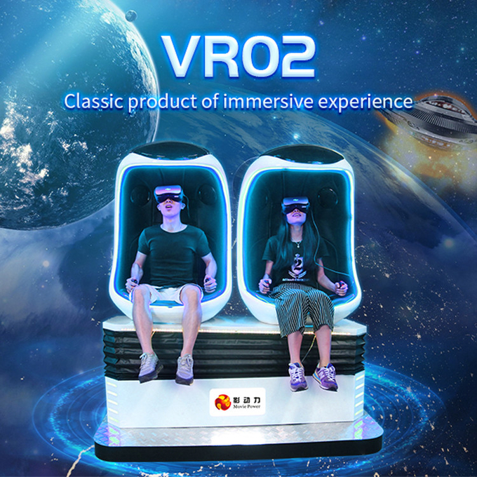 2 Spieler virtuelle Realität 9d Ei Stuhl Vr Achterbahn Spielautomat 0