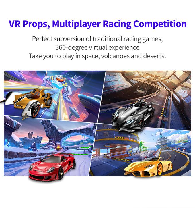 Auto-Fahrsimulator VR Arcade Super Racing 9D für Innenspiel-Raum 1
